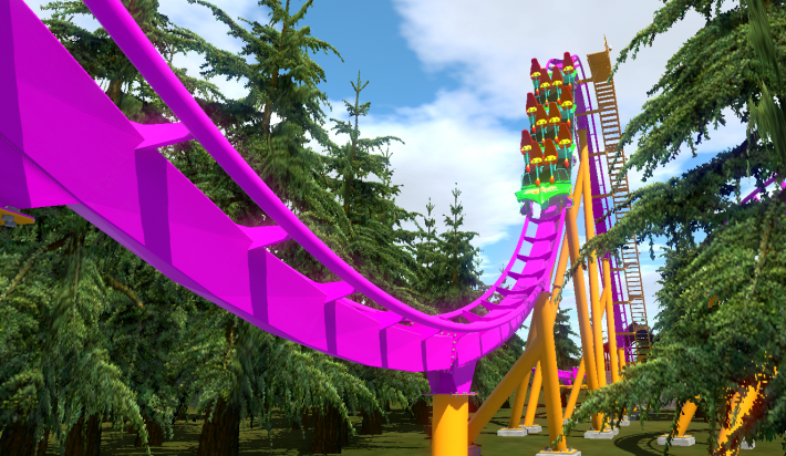 NEON PINK AND ORANGE THE RIDE
