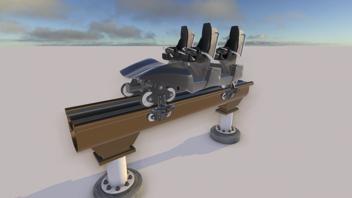 Double Seated Single Rail