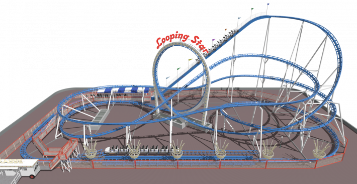 Early Looping Star Design by coastermind - NoLimits Central