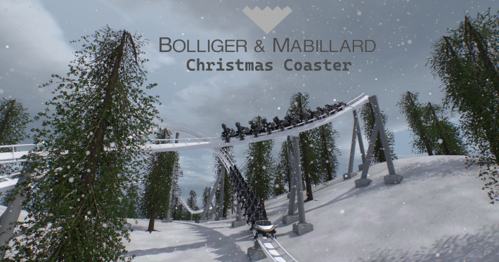 Bolliger and Mabillard Christmas Coaster