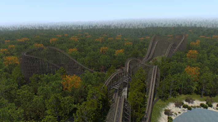 Iron Horse - Custom Coasters International Terrain Wooden Coaster